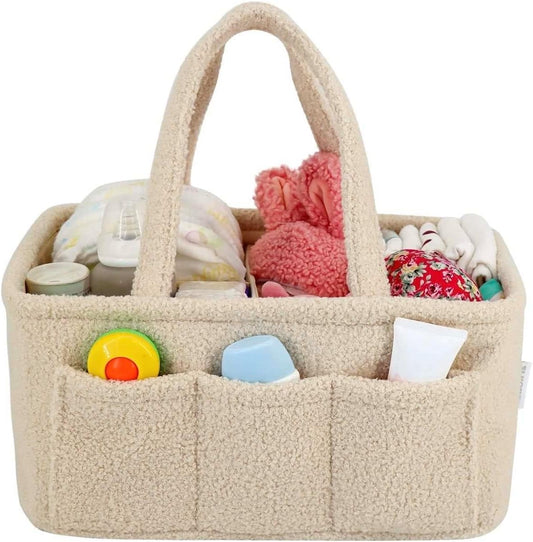 Teddy Kumaş Bebek Organizer Çanta – Su Geçirmez, Çok Gözlü, Şık ve Pratik