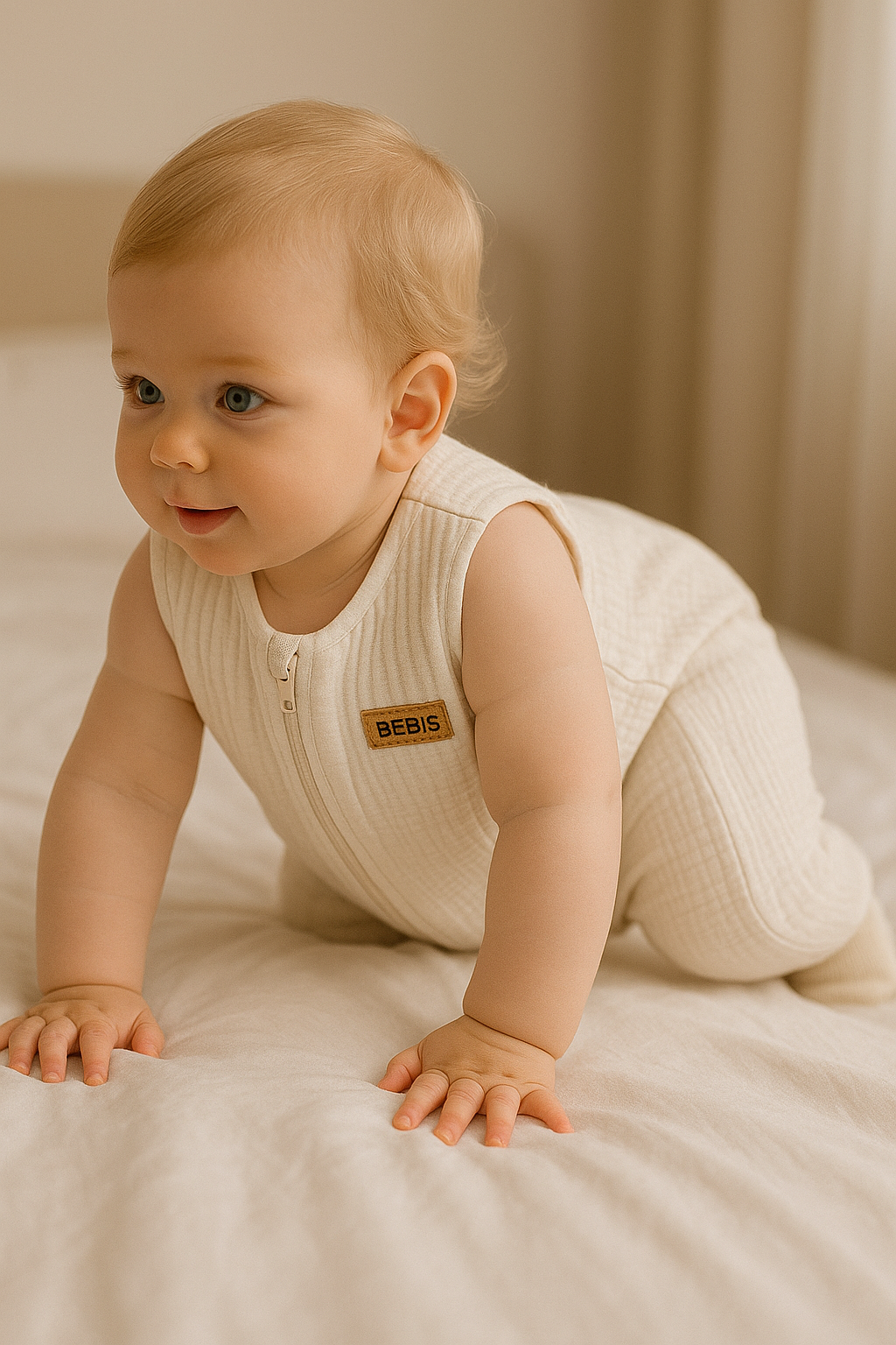 BEBİS 2 Katlı Müslin Uyku Tulumu | Yumuşak, Nefes Alan, Yazlık