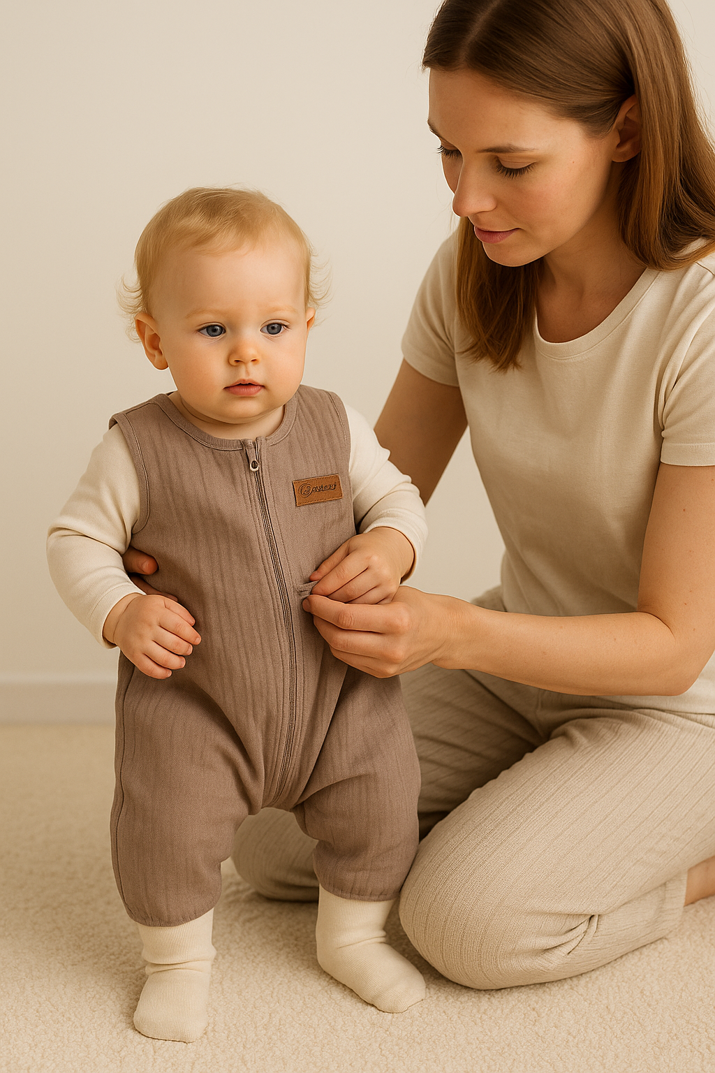 BEBİS 2 Katlı Müslin Uyku Tulumu | Yumuşak, Nefes Alan, Yazlık