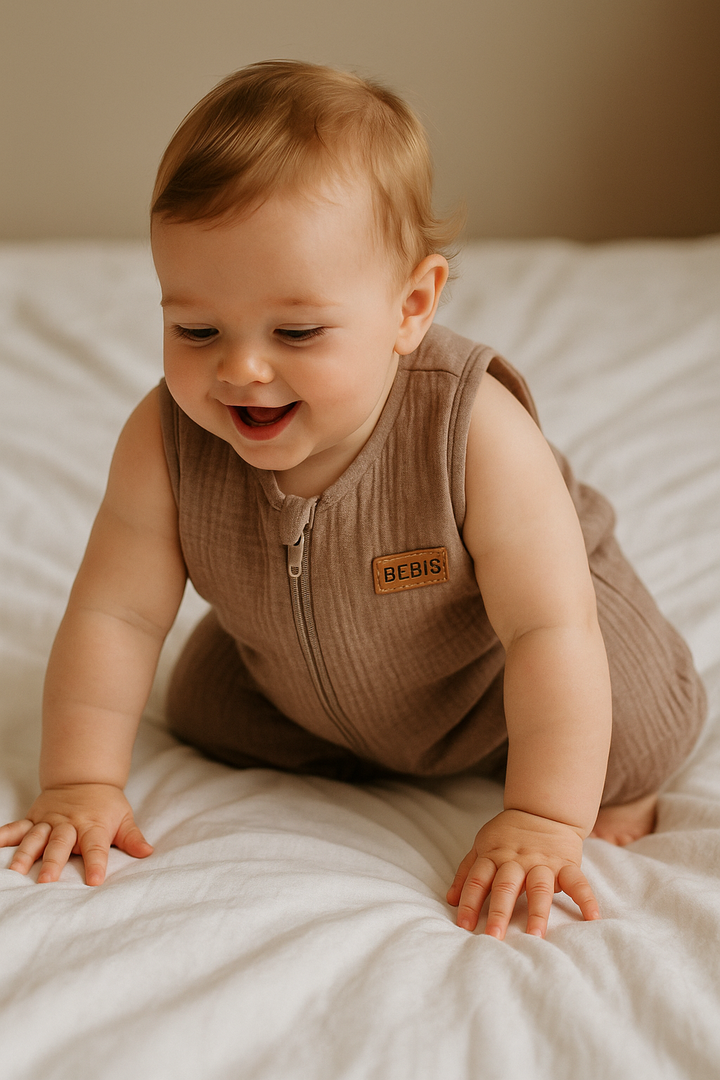 BEBİS 2 Katlı Müslin Uyku Tulumu | Yumuşak, Nefes Alan, Yazlık