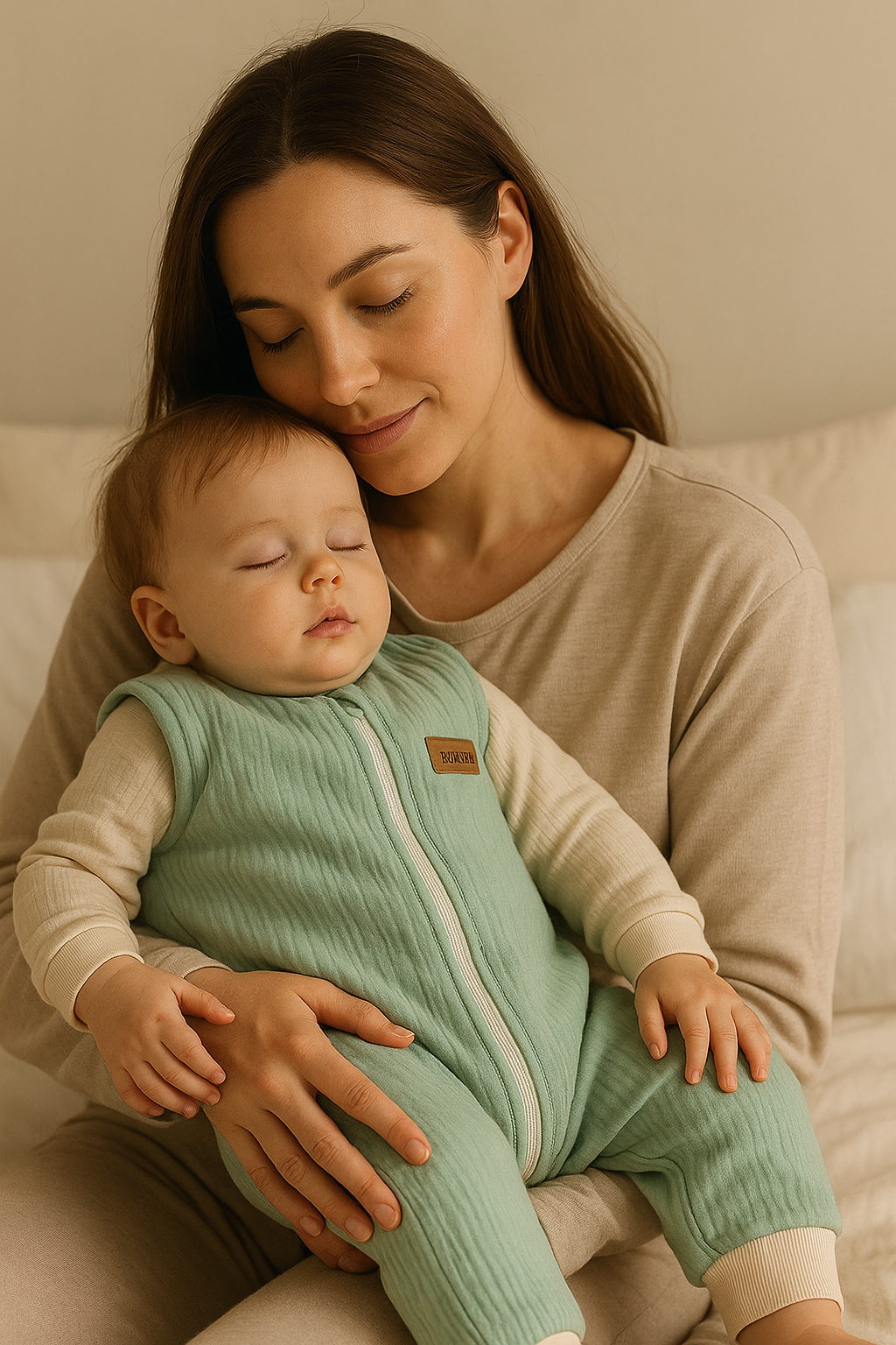 BEBİS 2 Katlı Müslin Uyku Tulumu | Yumuşak, Nefes Alan, Yazlık