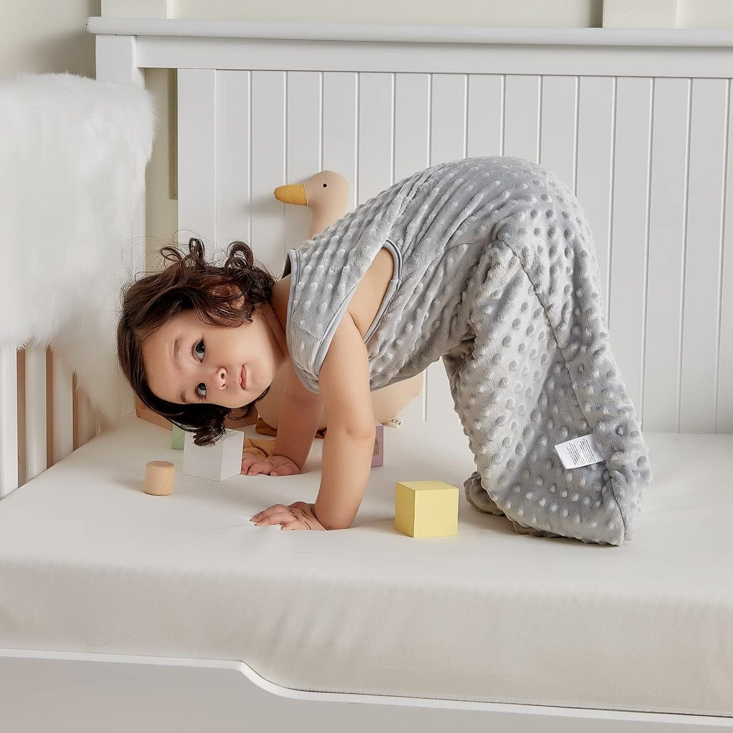 Kışlık Bebek Kundak Battaniye | Müslin Kumaş, İçten Polar Astarlı Uyku Tulumu