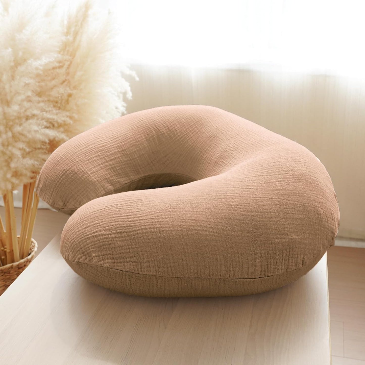 Müslin Emzirme Yastığı – %100 Pamuk, Yumuşak Destekli, Ergonomik Tasarım