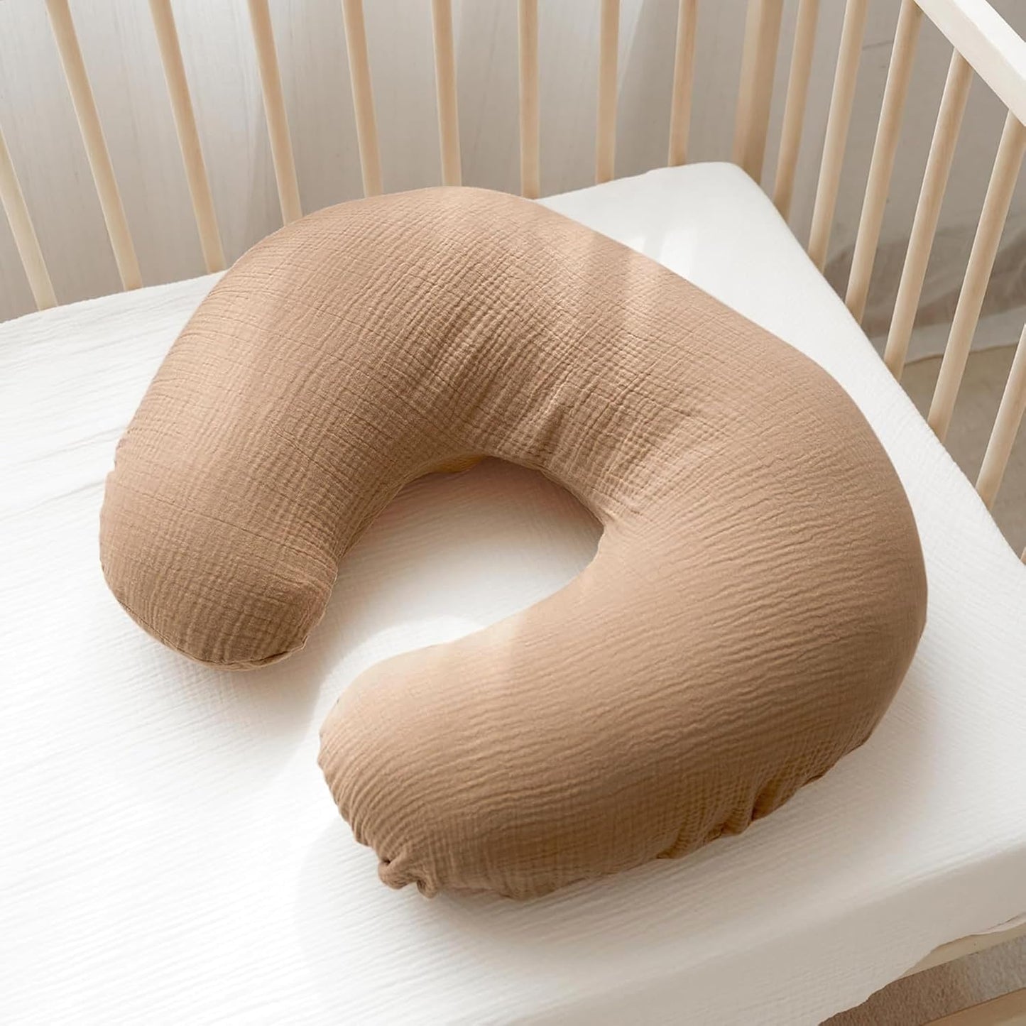 Müslin Emzirme Yastığı – %100 Pamuk, Yumuşak Destekli, Ergonomik Tasarım